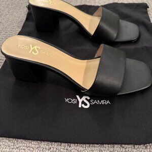 YOSI SAMRA Size 8 Black New Women's Danielle Heel Sandal